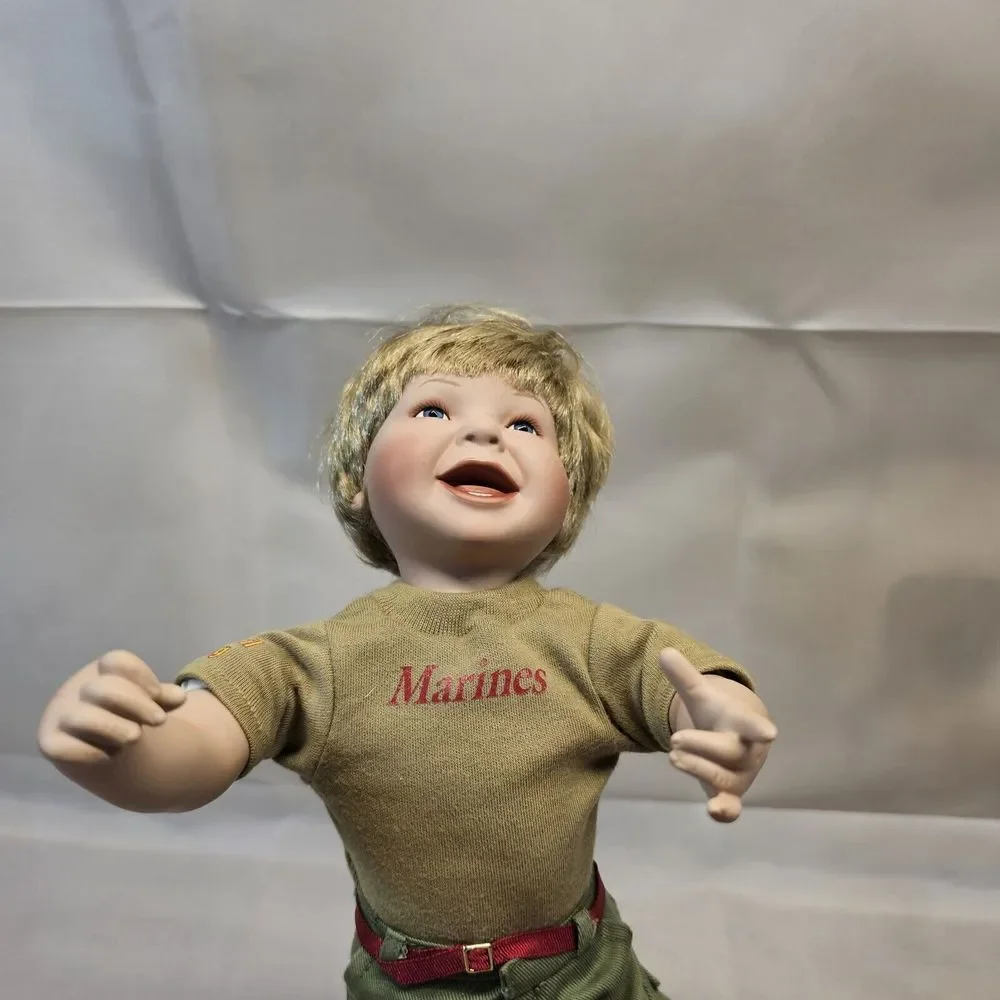 ASHTON‎ DRAKE MARINE MILITARY DOLL TITUS TOMESCU SEMPER FI USMC Set Of Two